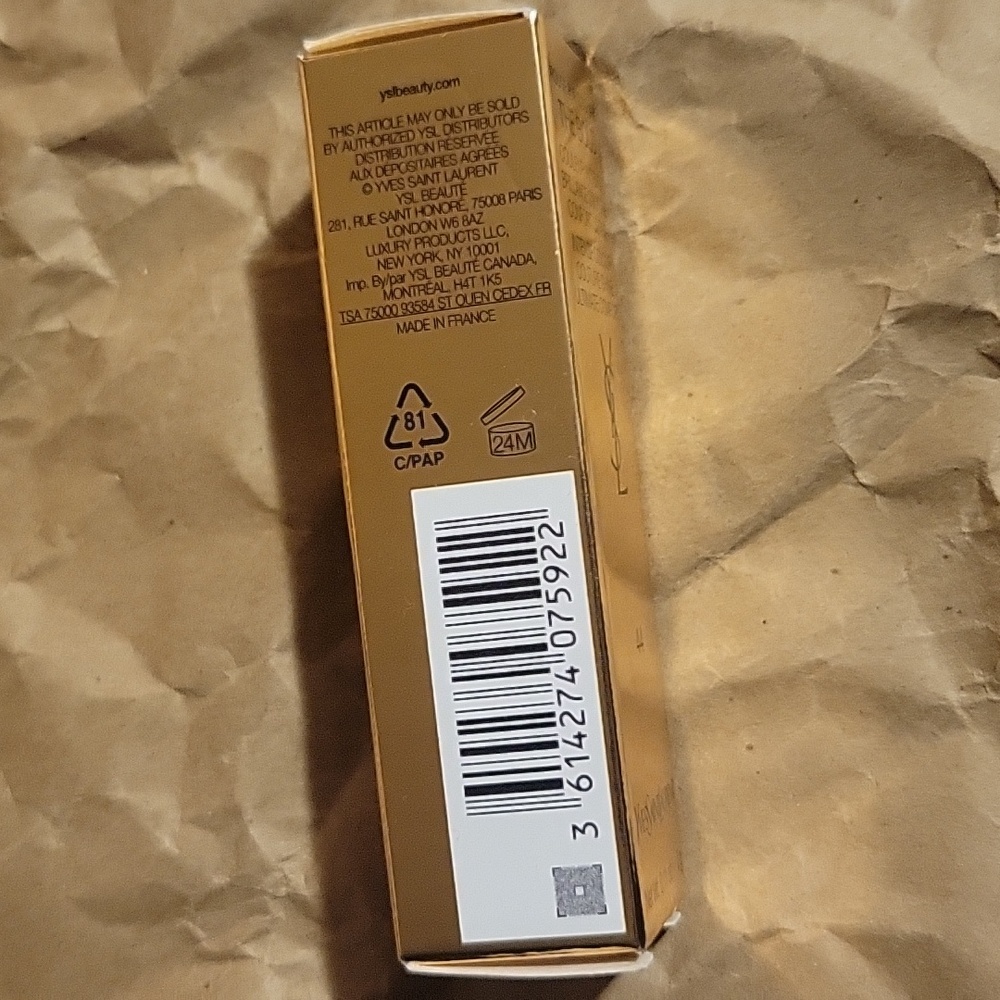 YSL~Rouge Pur Couture The Bold High Pigment Lipstick~44 Nude Lavallièrre - Picture 7 of 8
